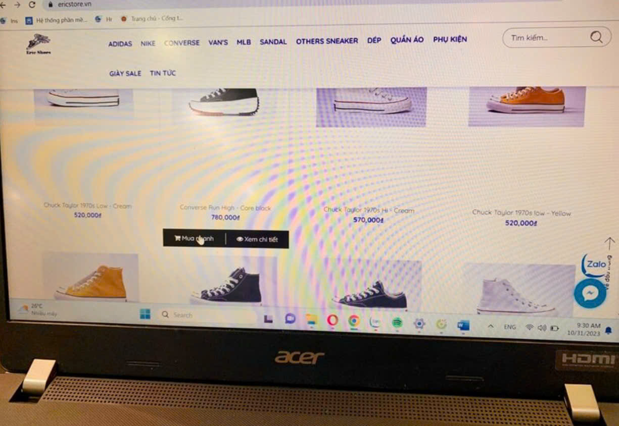 C&aacute;c website v&agrave; t&agrave;i khoản trực tuyến được sử dụng để rao b&aacute;n h&agrave;ng h&oacute;a c&oacute; dấu hiệu giả mạo. (Ảnh: Chi cục QLTT Đ&agrave; Nẵng)
