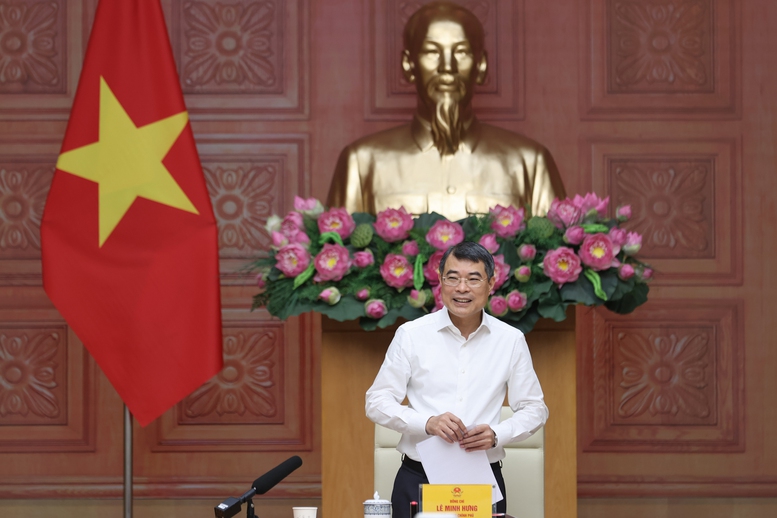 Thủ tướng L&ecirc; Minh Hưng ghi nhận, đ&aacute;nh gi&aacute; cao Bộ Ngoại giao đ&atilde; nỗ lực triển khai c&aacute;c nhiệm vụ thời gian qua, g&oacute;p phần giữ vững h&ograve;a b&igrave;nh, ổn định, m&ocirc;i trường ph&aacute;t triển đất nước v&agrave; quan hệ hữu nghị với c&aacute;c nước - Ảnh: VGP/Nhật Bắc