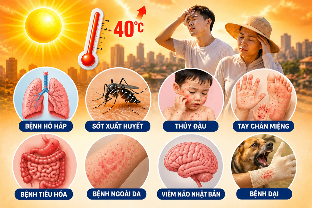 Nhiều dịch bệnh nguy hiểm vào mùa cao điểm bùng phát