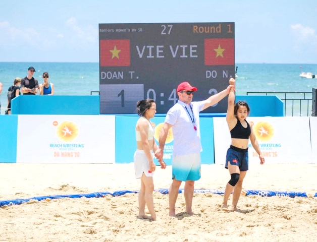 Đà Nẵng: Tuyển thủ Việt Nam xuất sắc giành 2 HCV giải vật bãi biển thế giới 2026