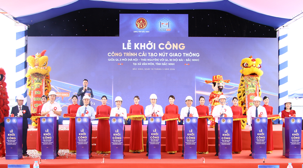 Bắc Ninh: Khởi công cải tạo nút giao quốc lộ 3 mới với quốc lộ 18 tại xã Văn Môn