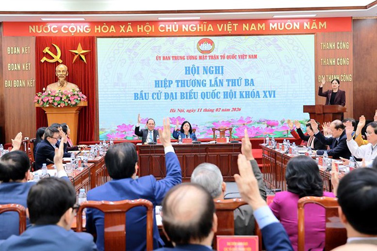 Đo&agrave;n Chủ tịch Ủy ban Trung ương MTTQ Việt Nam tổ chức Hội nghị hiệp thương lần thứ ba
