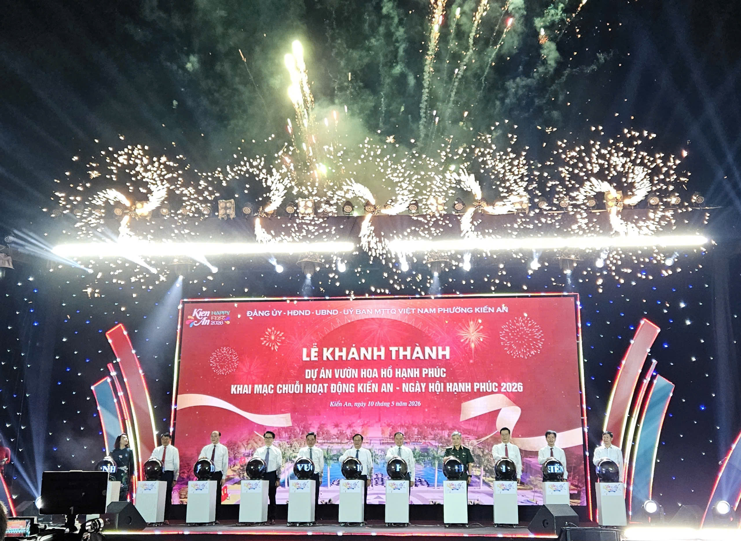 Hải Phòng: Khánh thành Dự án vườn hoa hồ Hạnh phúc và khai mạc chuỗi hoạt động “Kiến An - Ngày hội hạnh phúc”