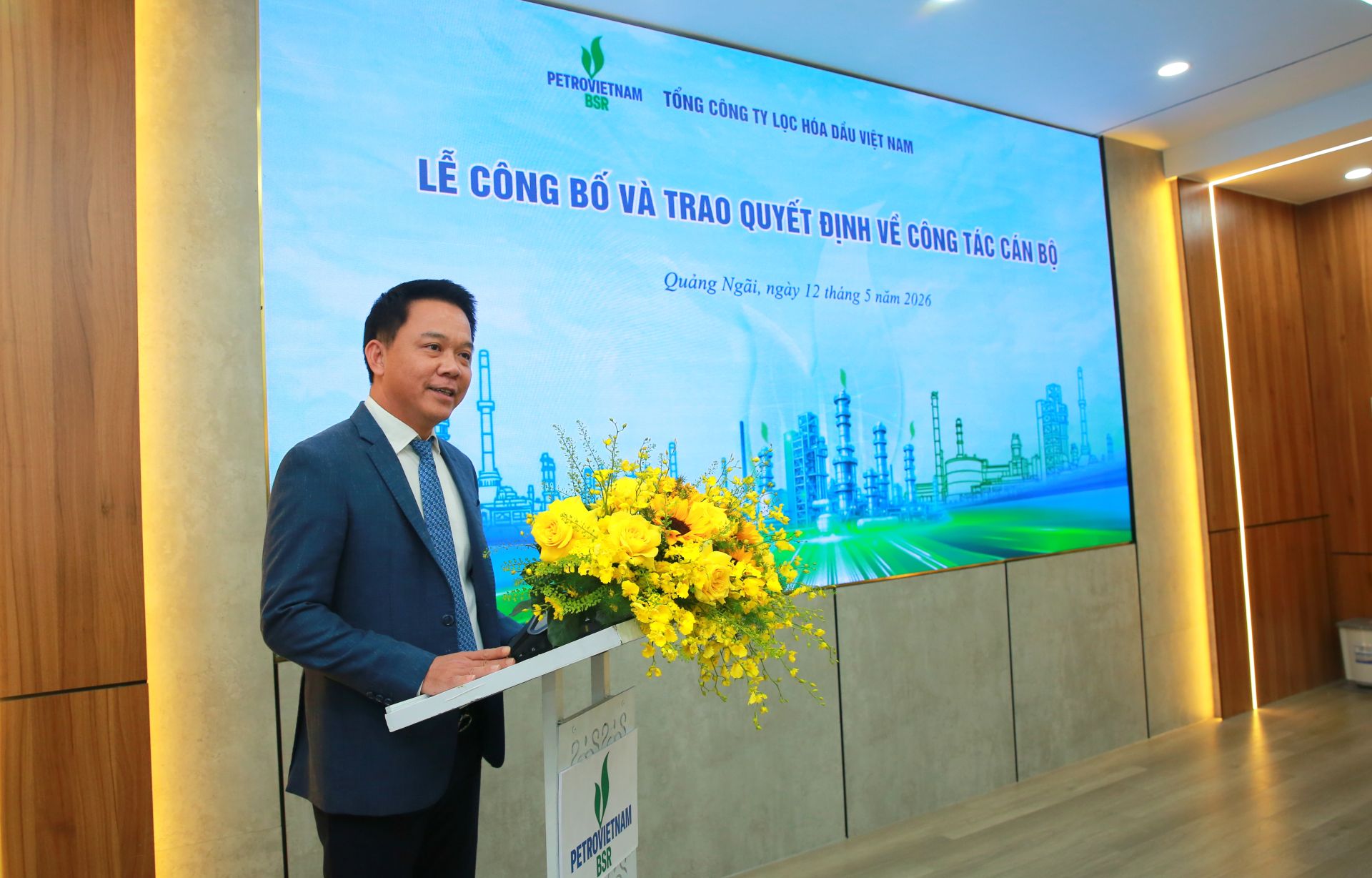 T&acirc;n Kế to&aacute;n trưởng BSR Đỗ Đức H&ugrave;ng ph&aacute;t biểu nhận nhiệm vụ