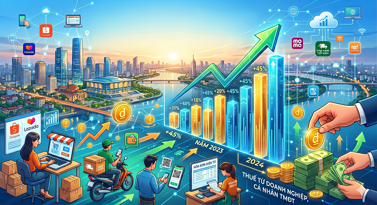 Quản lý thuế thương mại điện tử: Thu ngân sách đạt gần 500 nghìn tỷ đồng trong 4 năm