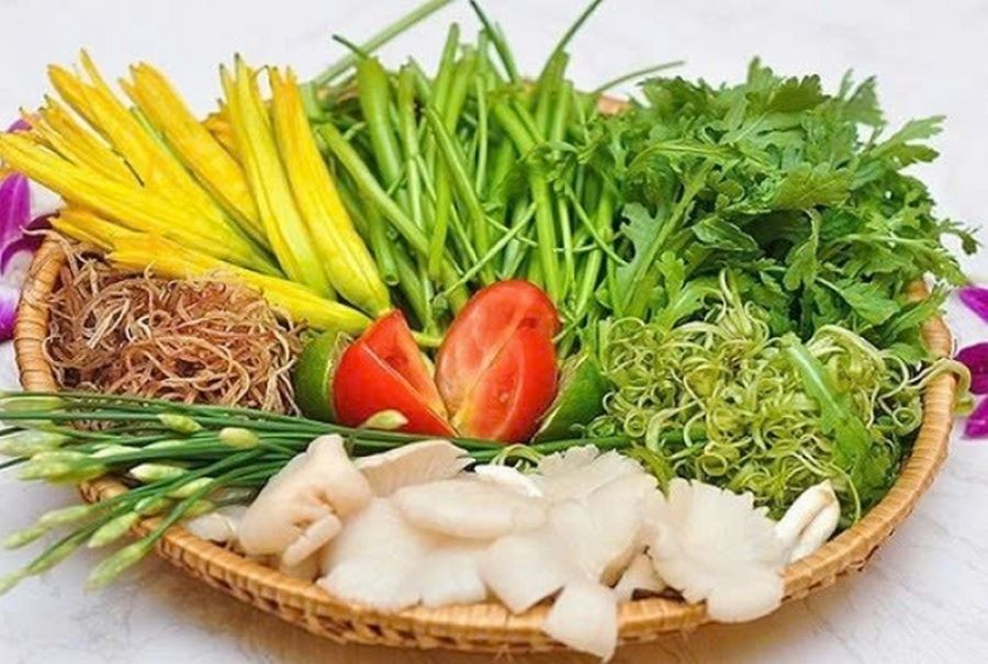 C&aacute;c loại rau d&ugrave;ng ăn c&ugrave;ng lẩu