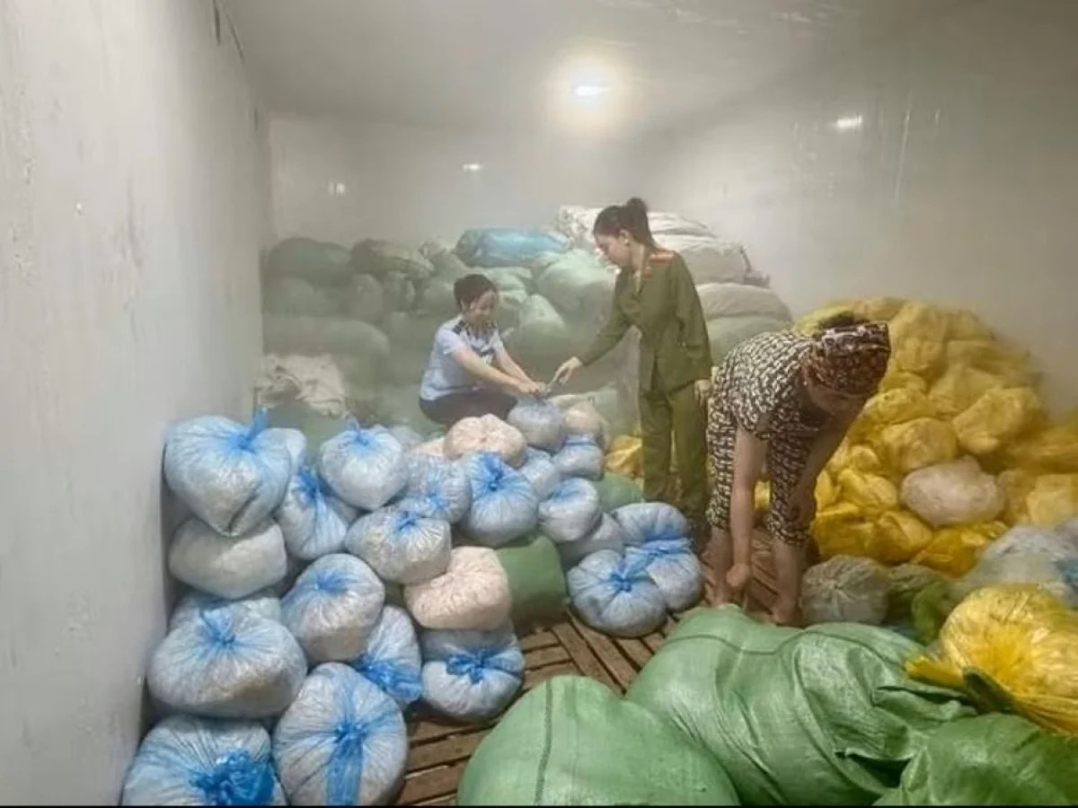 Thanh Hóa: Phát hiện 14 tấn bì heo không rõ nguồn gốc xuất xứ