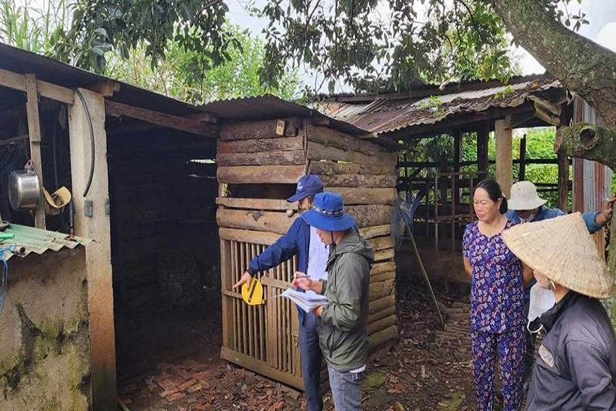 Việc bồi thường, hỗ trợ t&agrave;i sản gắn liền với đất được x&aacute;c định tr&ecirc;n cơ sở kiểm tra hiện trạng thực tế. Ảnh: P.H.