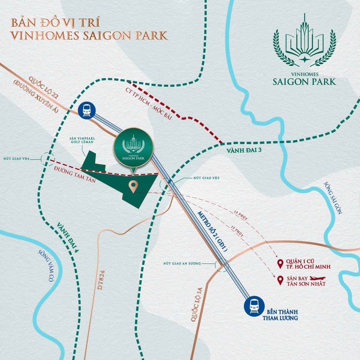Tuyến metro số 2 Bến Th&agrave;nh - Tham Lương sẽ r&uacute;t ngắn thời gian di chuyển từ T&acirc;y Bắc v&agrave;o trung t&acirc;m TP.HCM xuống chỉ c&ograve;n hơn 20 ph&uacute;t