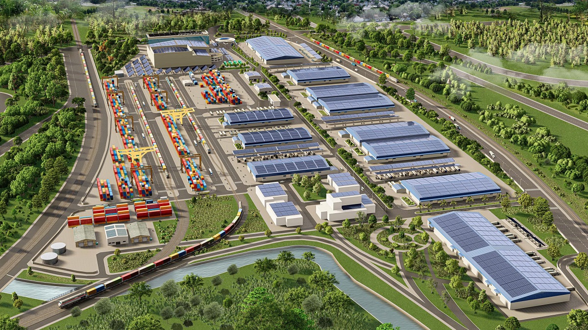 Phối cảnh tổng thể dự &aacute;n Vietnam SuperPortTM