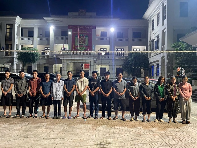 Nghệ An: Triệt xóa sới bạc xóc đĩa trong khu vực rừng núi, tạm giữ 16 đối tượng