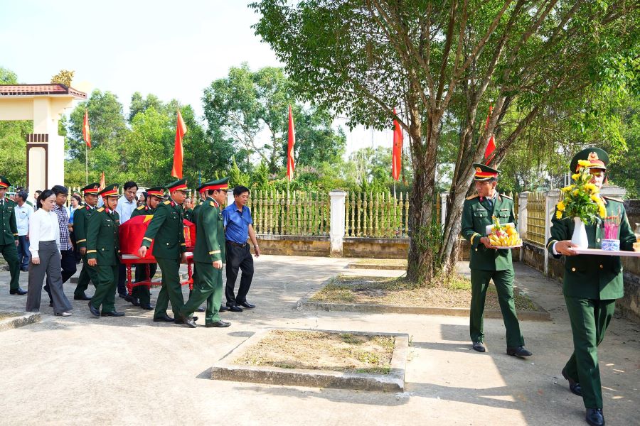 Quảng Trị: Lễ viếng, truy điệu và an táng 3 hài cốt liệt sĩ tìm thấy ở cao điểm 278