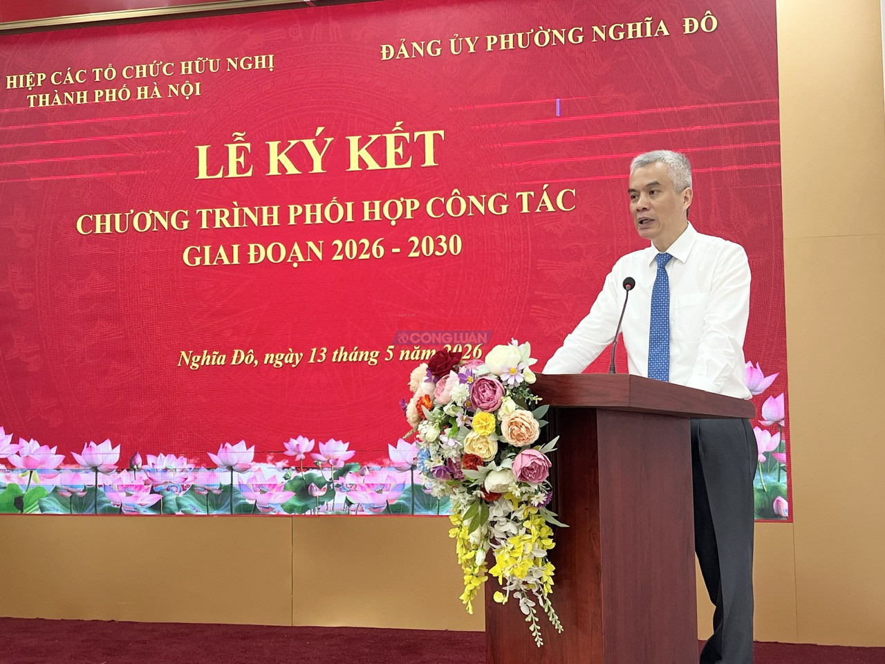 đồng ch&iacute; Nguyễn Hồng Sơn &ndash; B&iacute; Thư Đảng uỷ phường Nghĩa Đ&ocirc;