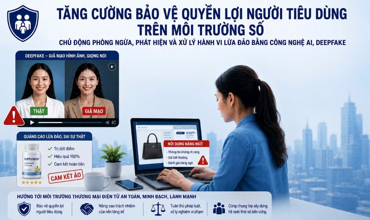 Tăng cường bảo vệ quyền lợi tiêu dùng trước nguy cơ lừa đảo bằng trí tuệ nhân tạo