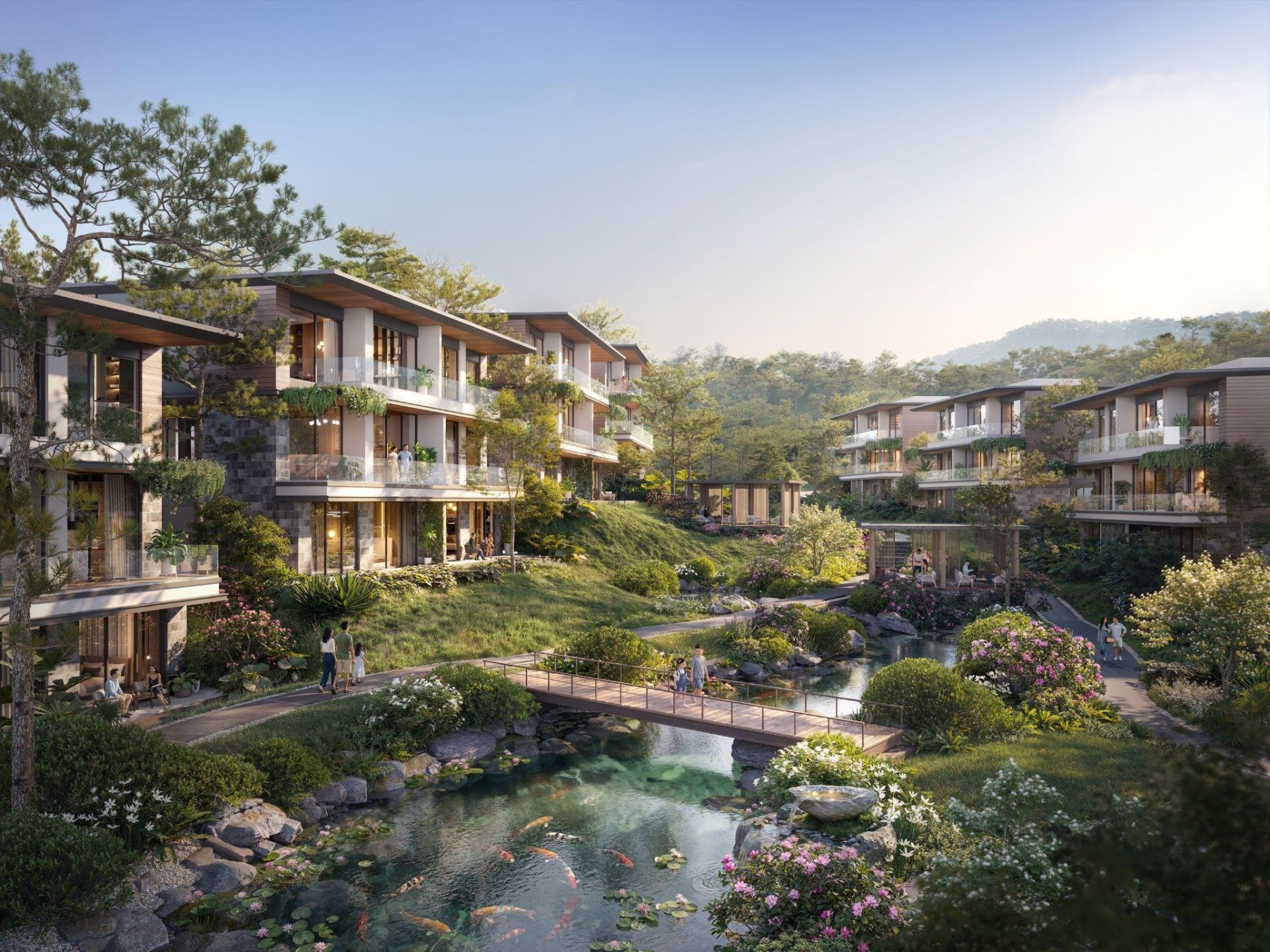 Mặt hồ xanh mát cùng sắc màu rực rỡ của đàn cá Koi mang đến sức sống và nguồn cảm hứng bất tận dành cho cư dân Lakeside Residences. Mặt hồ xanh mát cùng sắc màu rực rỡ của đàn cá Koi mang đến sức sống và nguồn cảm hứng bất tận dành cho cư dân Lakeside Residences.