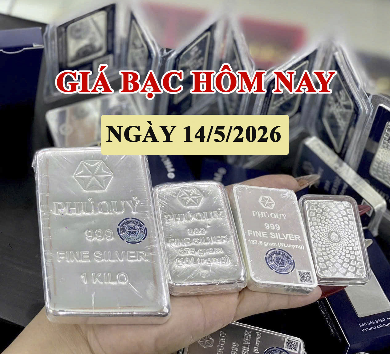 Giá bạc hôm nay 14/5: Tiếp tục tăng mạnh