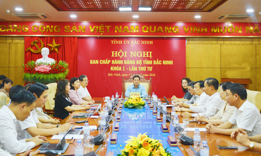 Quang cảnh hội nghị Ban Chấp hành Đảng bộ tỉnh lần thứ Tư, khóa I. Quang cảnh hội nghị Ban Chấp hành Đảng bộ tỉnh lần thứ Tư, khóa I.