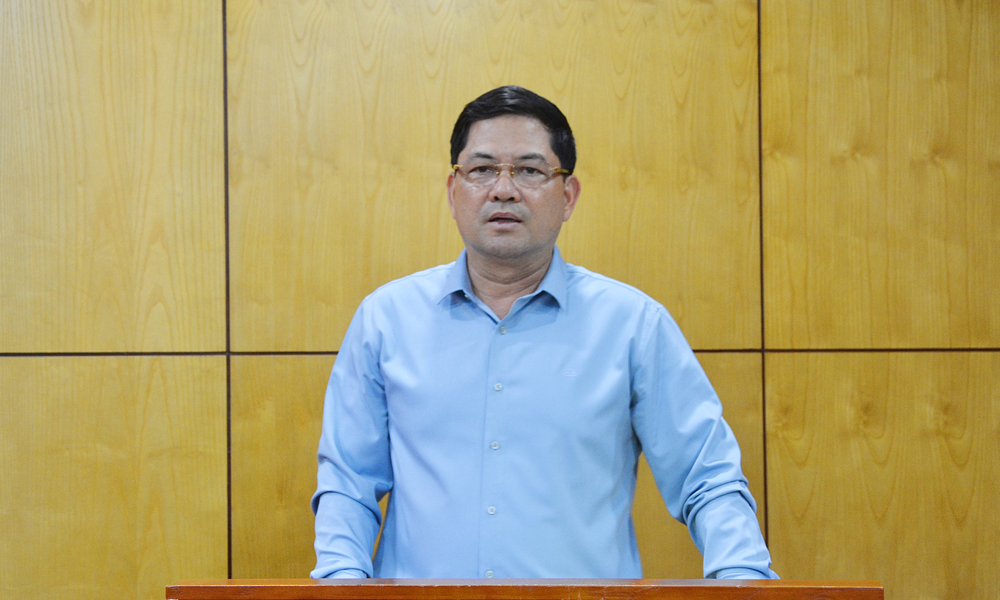 Đồng chí Nguyễn Hồng Thái phát biểu tại hội nghị. Đồng chí Nguyễn Hồng Thái phát biểu tại hội nghị.