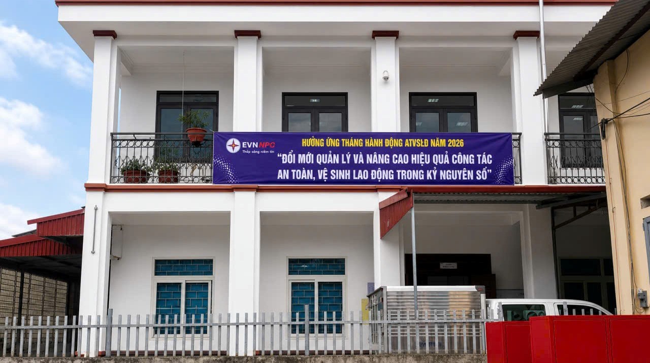 Diện mạo mới Trung tâm Thí nghiệm điện Điện Biên sau chỉnh trang, nâng cấp hưởng ứng Tháng Công nhân 2026 Diện mạo mới Trung tâm Thí nghiệm điện Điện Biên sau chỉnh trang, nâng cấp hưởng ứng Tháng Công nhân 2026