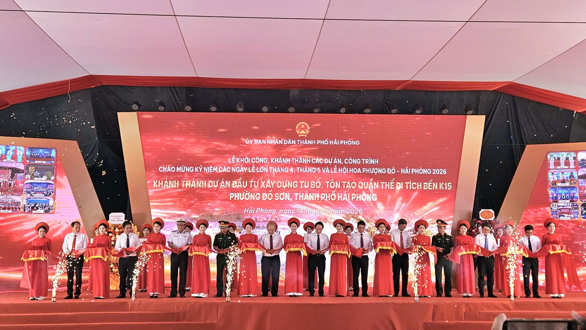 Phó Thủ tướng dự lễ khánh thành Dự án đầu tư xây dựng, tu bổ, tôn tạo quần thể Di tích Bến K15