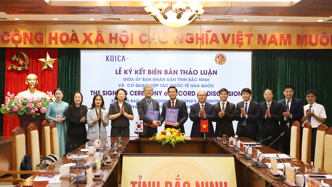 Bắc Ninh ký kết Biên bản thảo luận với Cơ quan Hợp tác Quốc tế Hàn Quốc (KOICA)