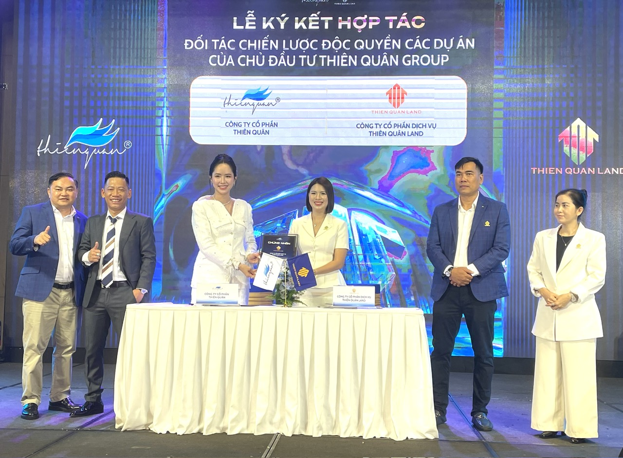 Lễ K&yacute; kết hợp t&aacute;c chiến lược giữa Thi&ecirc;n Qu&acirc;n Group v&agrave; Thi&ecirc;n Qu&acirc;n Land