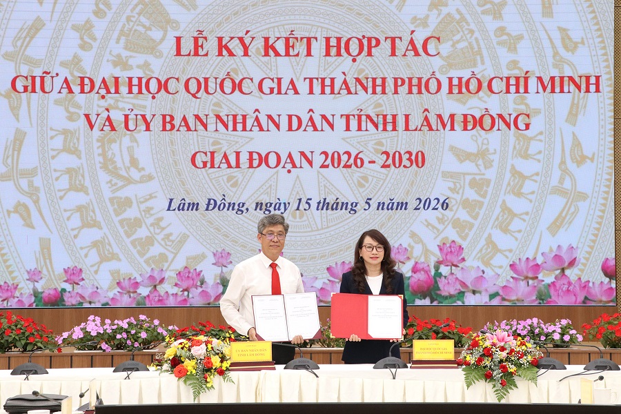 Lâm Đồng ký kết hợp tác với Đại học Quốc gia TP Hồ Chí Minh giai đoạn 2026 - 2030