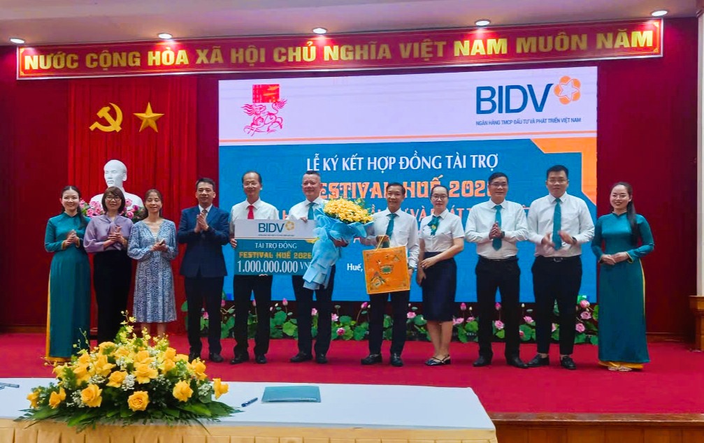 Ngân hàng TMCP Đầu tư và Phát triển Việt Nam (BIDV) - “Nhà tài trợ đồng” Festival Huế 2026