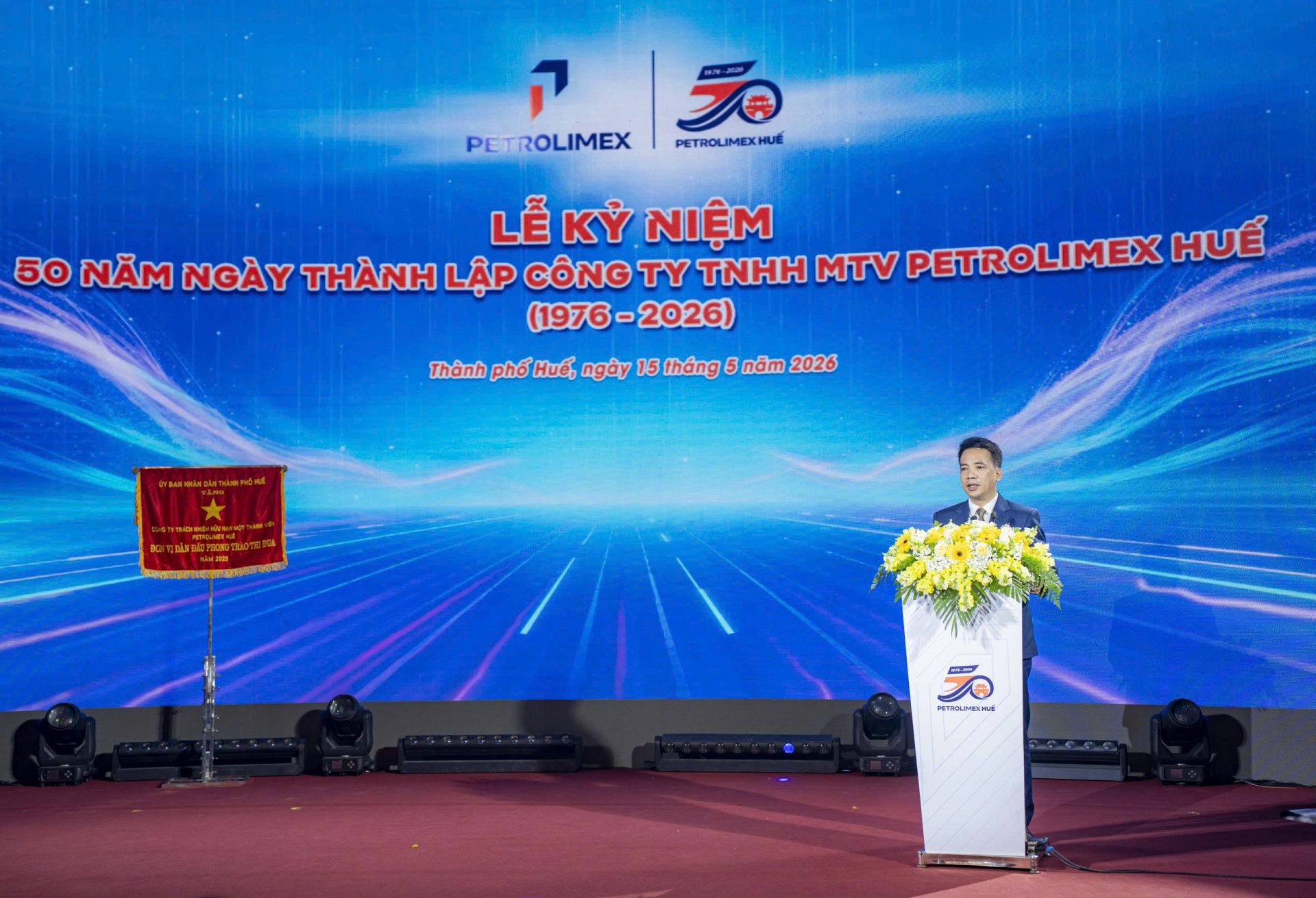 Ông Trần Hữu Thùy Giang- PCT UBND Thành phố Huế phát biểu tại Lễ kỷ niệm Ông Trần Hữu Thùy Giang- PCT UBND Thành phố Huế phát biểu tại Lễ kỷ niệm