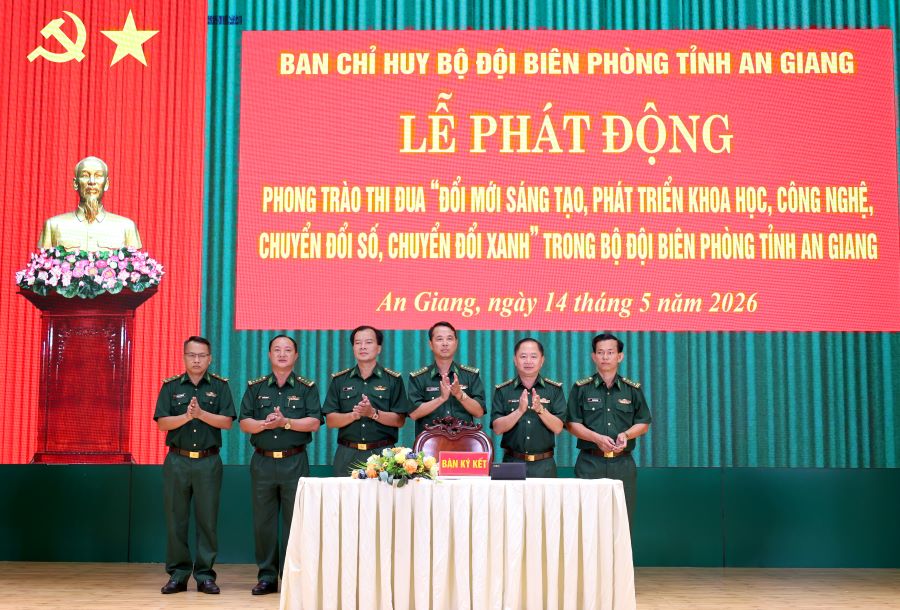 Khơi dậy tinh thần đổi mới sáng tạo, chuyển đổi số, chuyển đổi xanh trong Bộ đội Biên phòng tỉnh An Giang