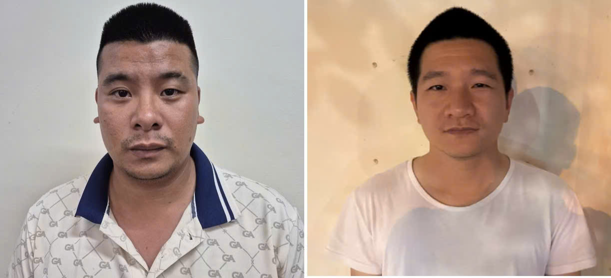 Bị can Nguyễn Minh Đức v&agrave; Ng&ocirc; Thanh T&ugrave;ng.