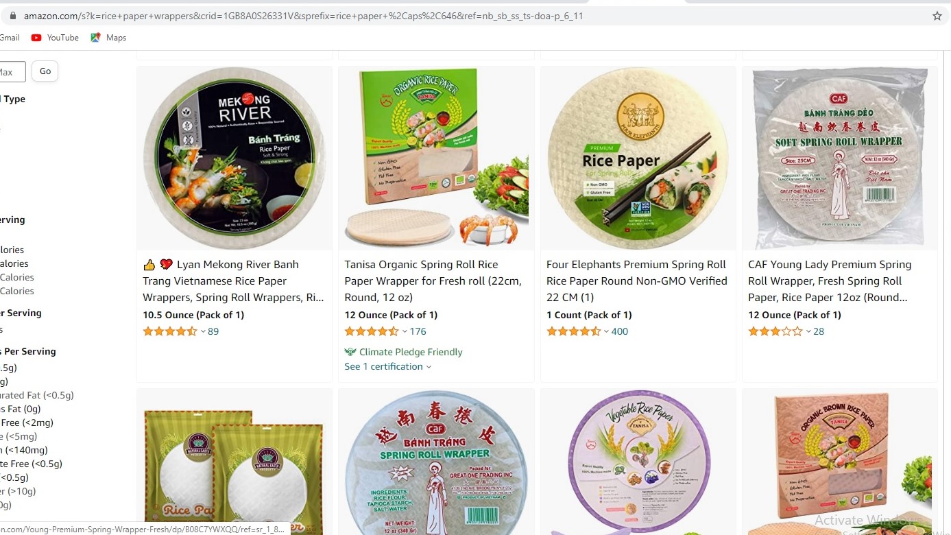 C&aacute;c sản phẩm b&agrave;y b&aacute;n nhiều tr&ecirc;n s&agrave;n thương mại điện tử Amazon