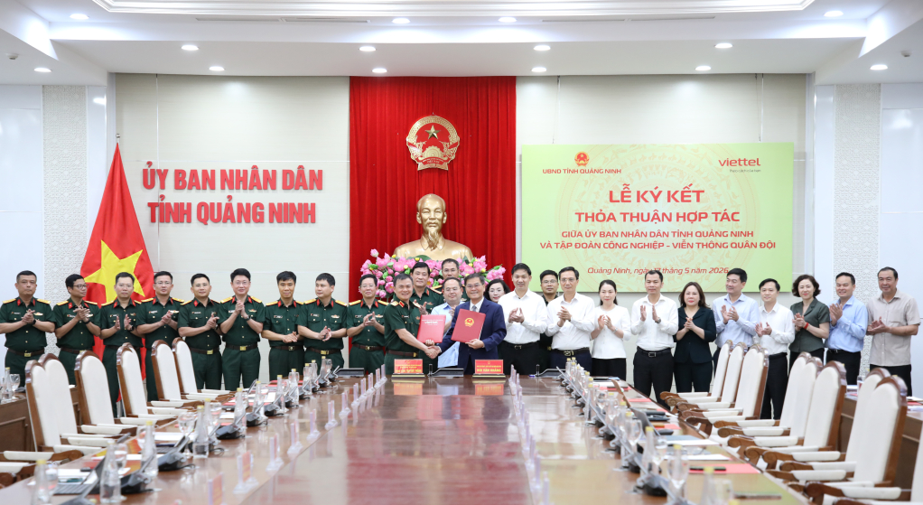 Lễ ký kết thỏa thuận hợp tác giữa UBND tỉnh Quảng Ninh và Tập đoàn Viettel