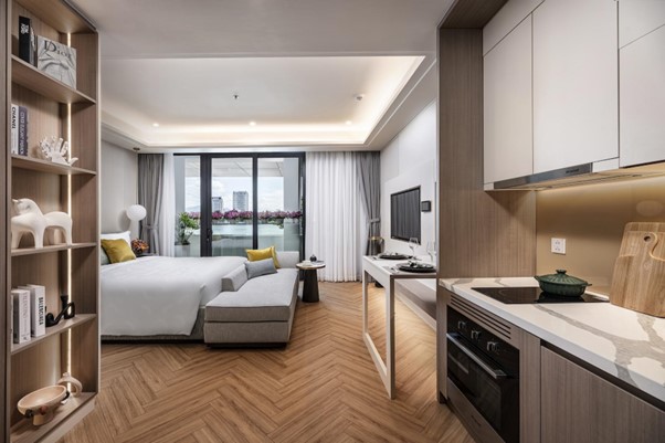 Căn hộ Symphony 5 hưởng lợi từ nhịp sống của cả quần thể đã vận hành. Ảnh: Sun Property Căn hộ Symphony 5 hưởng lợi từ nhịp sống của cả quần thể đã vận hành. Ảnh: Sun Property
