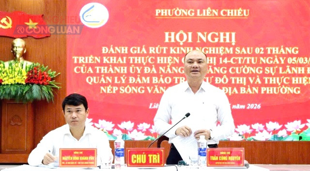 Thường trực Đảng ủy phường chủ tr&igrave; hội nghị.