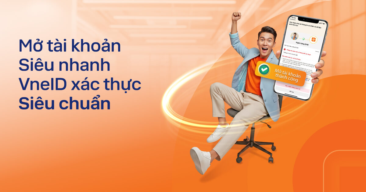 SHB cho mở tài khoản online qua VNeID, không cần NFC