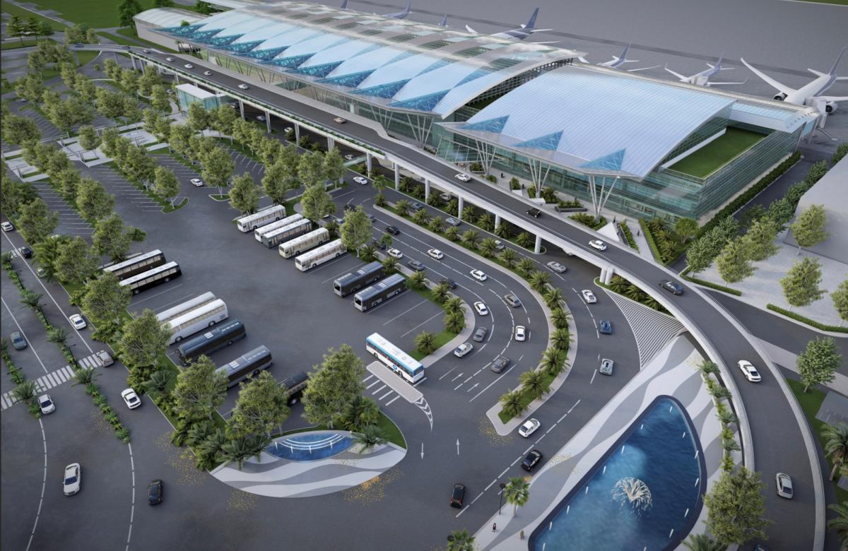 Phối cảnh Nh&agrave; ga T2 sau mở rộng.
