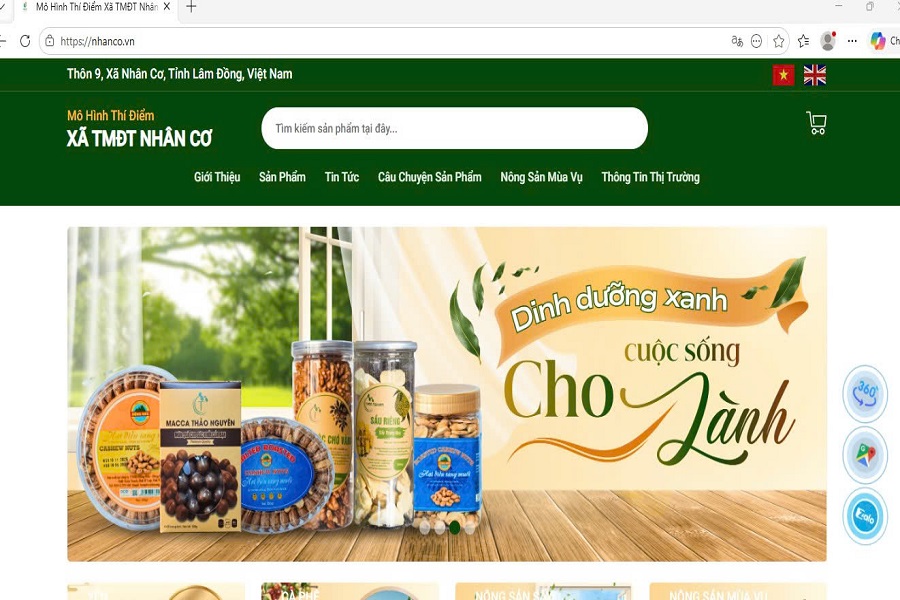 Sau 3 th&aacute;ng khai th&aacute;c, đ&atilde; c&oacute; 36 sản ph&acirc;̉m được đưa l&ecirc;n website X&atilde; thương mại điện tử tại địa chỉ https://nhanco.vn/ v&agrave; đ&ecirc;̀u c&oacute; lượt b&aacute;n th&agrave;nh c&ocirc;ng.