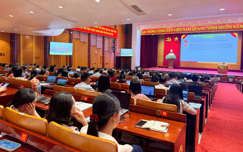 Hội nghị tập huấn công tác bảo vệ bí mật Link M88.com tải ứng dụng trên địa bàn tỉnh Quảng Ninh năm 2026