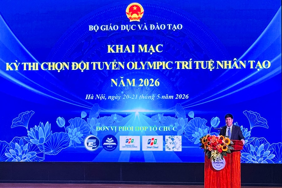 Khai mạc V&ograve;ng thi chọn đội tuyển quốc gia Olympic Tr&iacute; tuệ nh&acirc;n tạo năm 2026. Ảnh: Sở