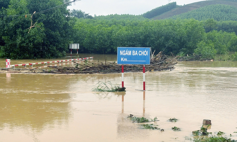 Mưa lớn gây ngập lụt, chia cắt cục bộ nhiều xã miền núi Bắc Ninh
