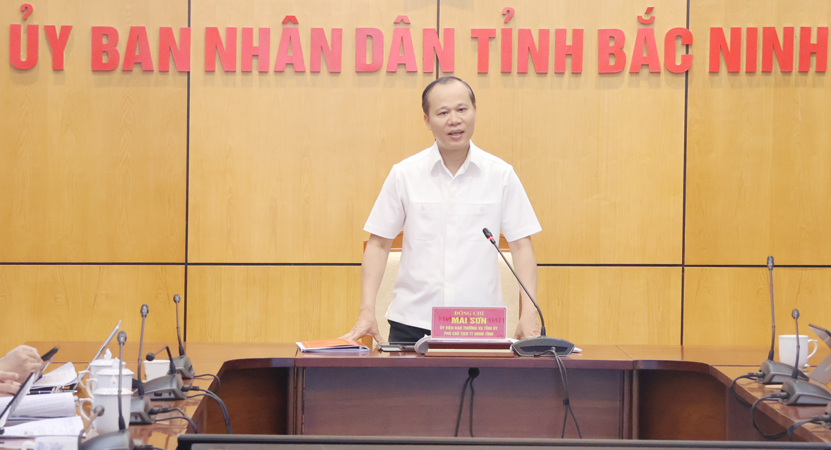 Đồng chí Mai Sơn, Phó Chủ tịch Thường trực UBND tỉnh chủ trì buổi làm việc Đồng chí Mai Sơn, Phó Chủ tịch Thường trực UBND tỉnh chủ trì buổi làm việc