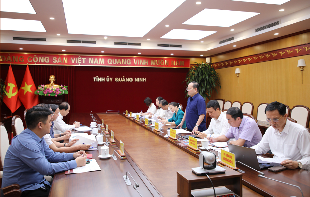 Bí thư Tỉnh ủy Quảng Ninh làm việc với Viện An ninh phi truyền thống