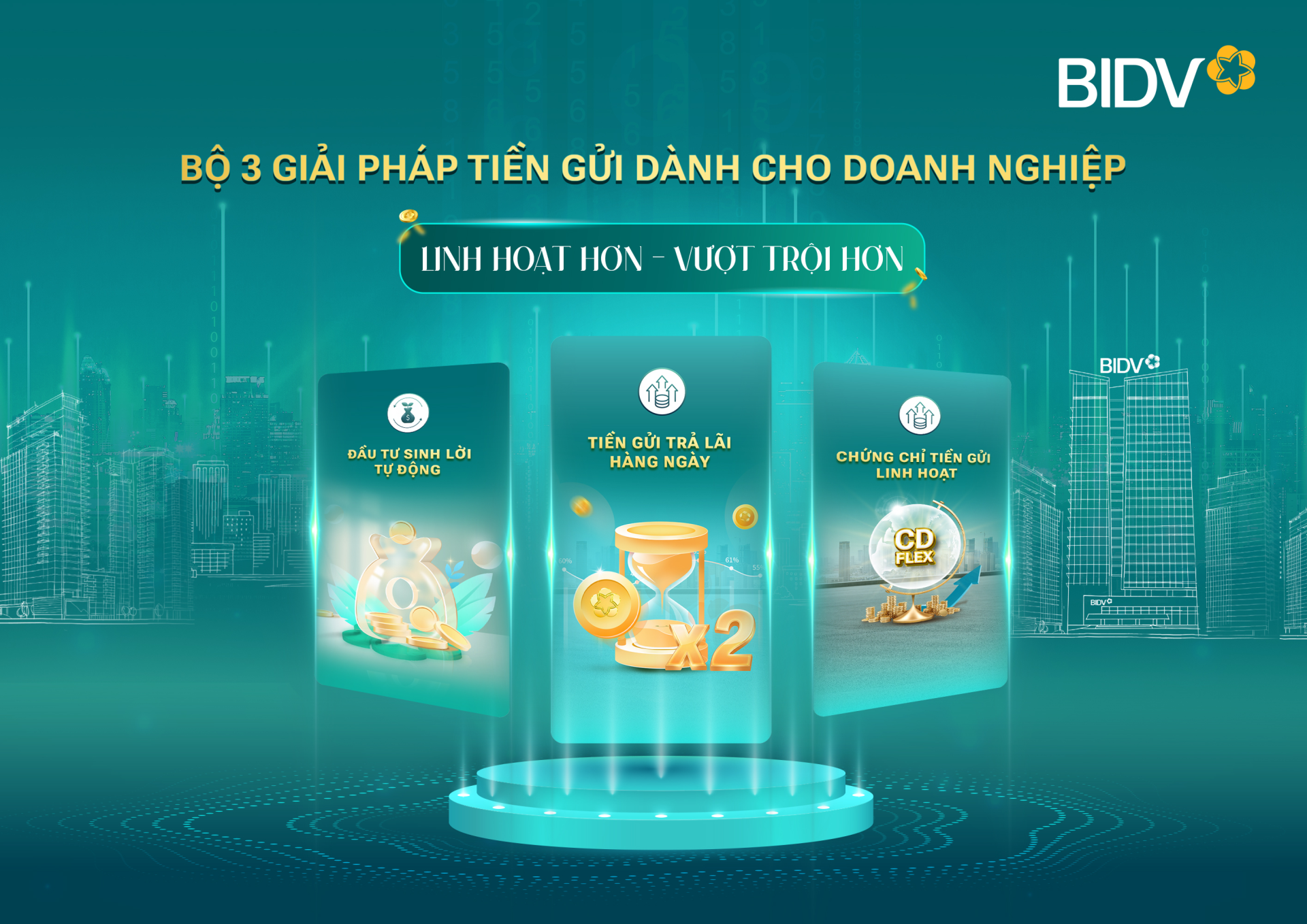 BIDV cung cấp giải pháp tiền gửi vượt trội cho doanh nghiệp