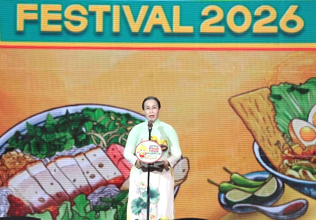 Bà Nguyễn Thị Anh Thi, Phó Chủ tịch UBND TP. Đà Nẵng phát biểu khai mạc lễ hội Đà Nẵng Food Tour 2026 Bà Nguyễn Thị Anh Thi, Phó Chủ tịch UBND TP. Đà Nẵng phát biểu khai mạc lễ hội Đà Nẵng Food Tour 2026