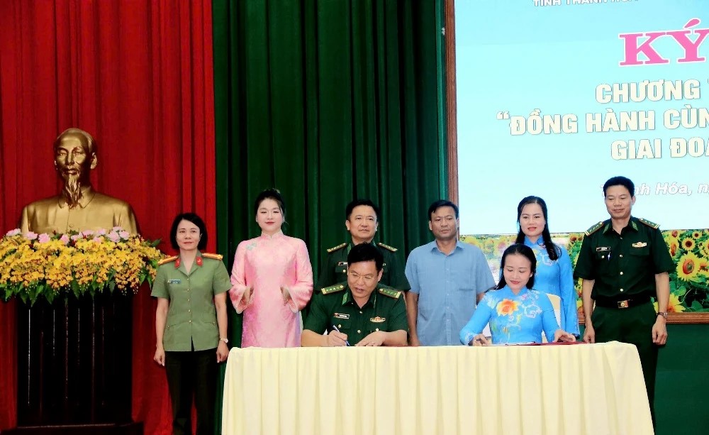 Thanh Hóa: Ký kết Chương trình phối hợp “Đồng hành cùng phụ nữ biên cương” giai đoạn 2026 - 2030