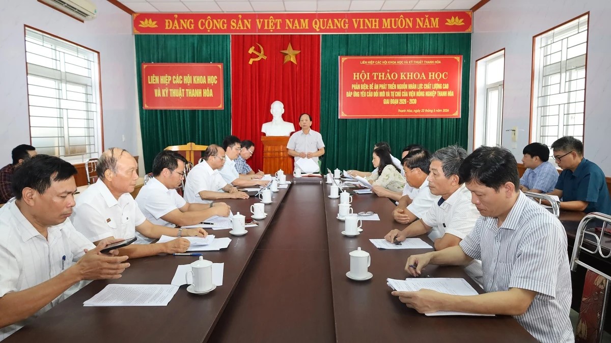Hội thảo khoa học phản biện đề án phát triển nguồn nhân lực chất lượng cao tại Viện Nông nghiệp Thanh Hóa