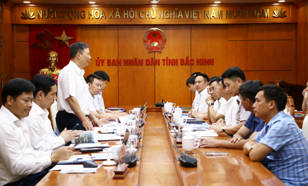 Bắc Ninh làm việc với VEC về dự án cao tốc Nội Bài - Bắc Ninh - Chí Linh hơn 30.000 tỷ đồng