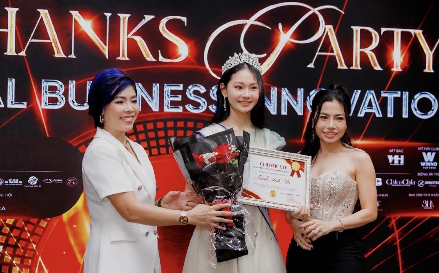 Trịnh Ánh Nhi đoạt danh hiệu ‘Hoa khôi Truyền cảm hứng đổi mới sáng tạo toàn cầu’