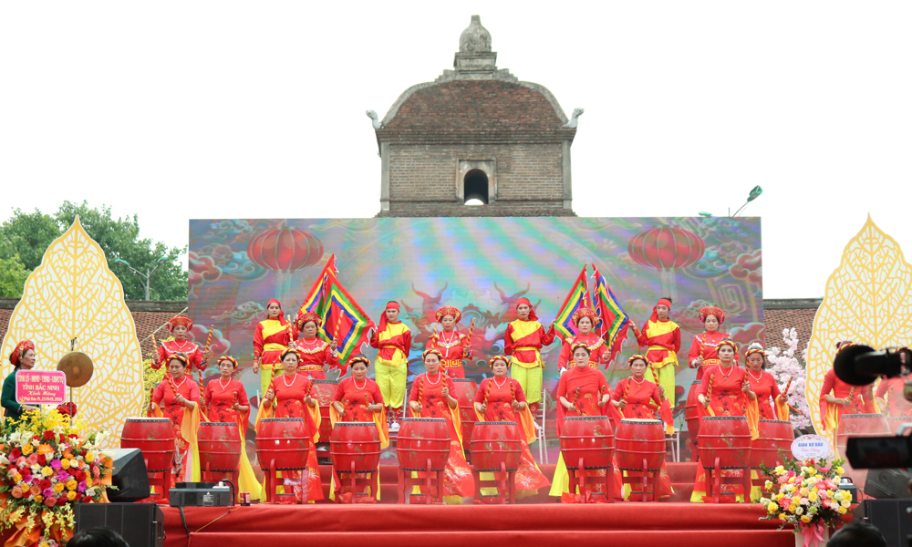 Màn trống khai hội chùa Dâu năm 2026. Màn trống khai hội chùa Dâu năm 2026.